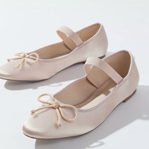Urban Outfitters UO Ella satin ballet flat NWT